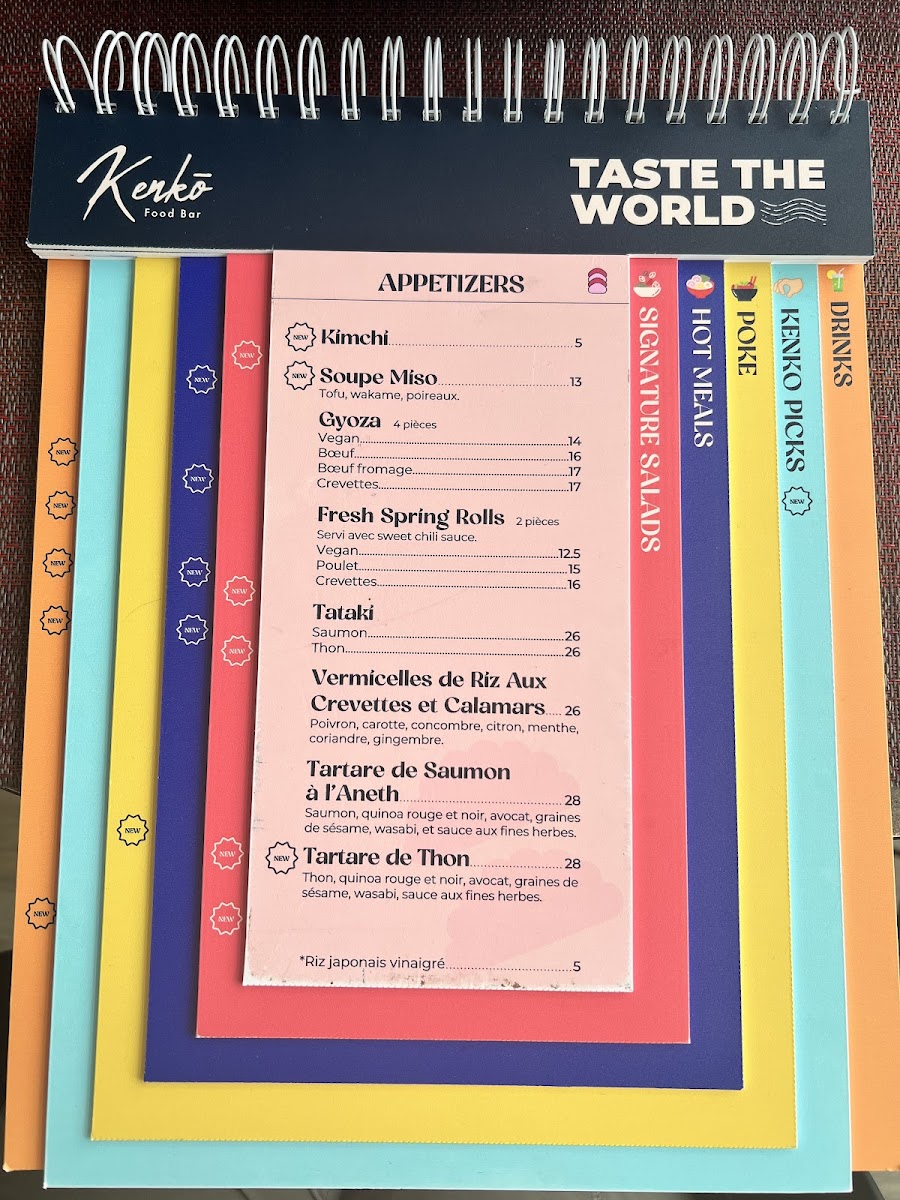 Menu Kenkō Food Bar-3