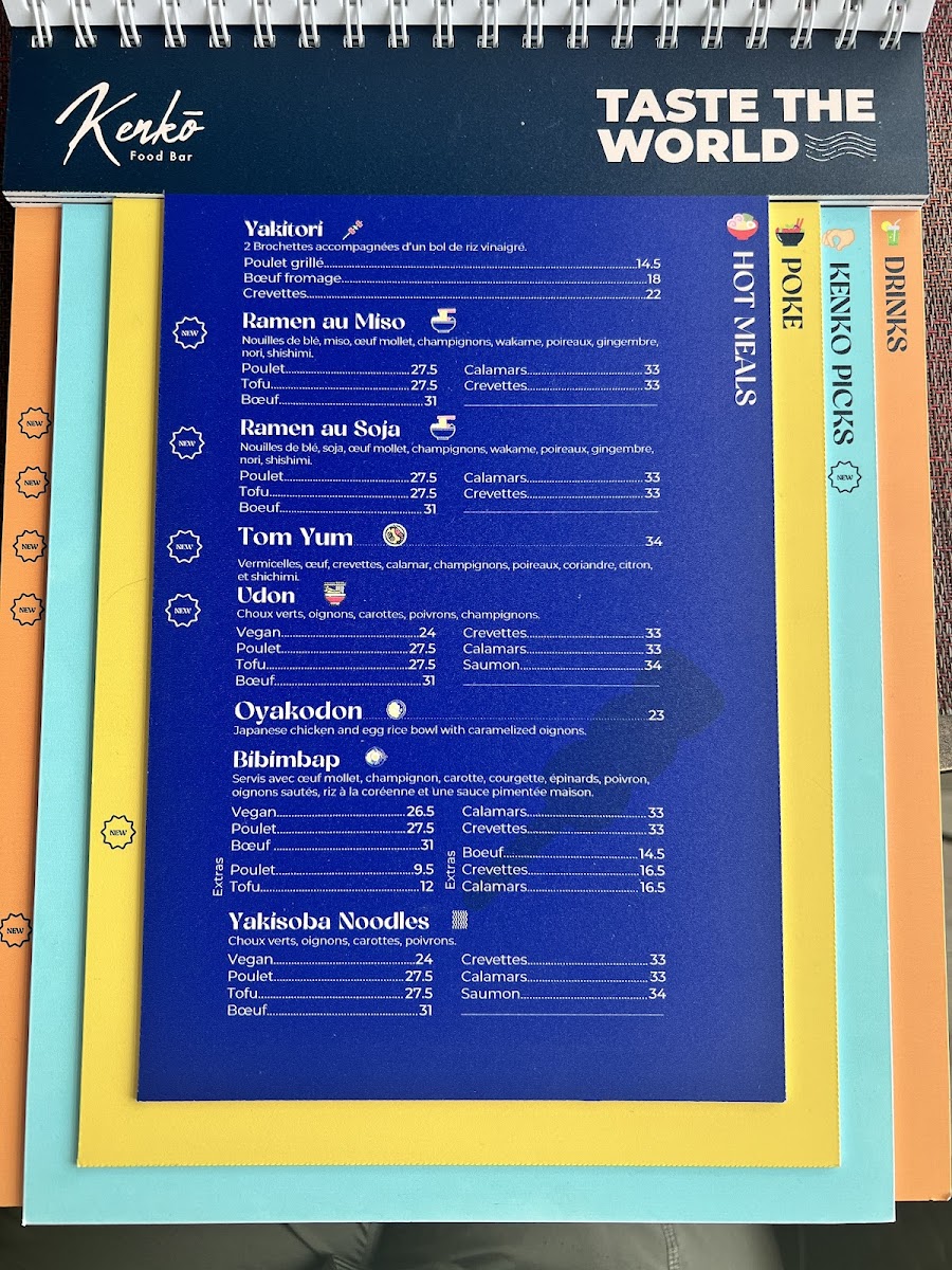 Menu Kenkō Food Bar-7